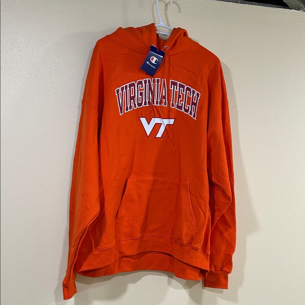 GORGEOUS Virginia Tech Hoodie with White VT Logo, NWT Retail $58
